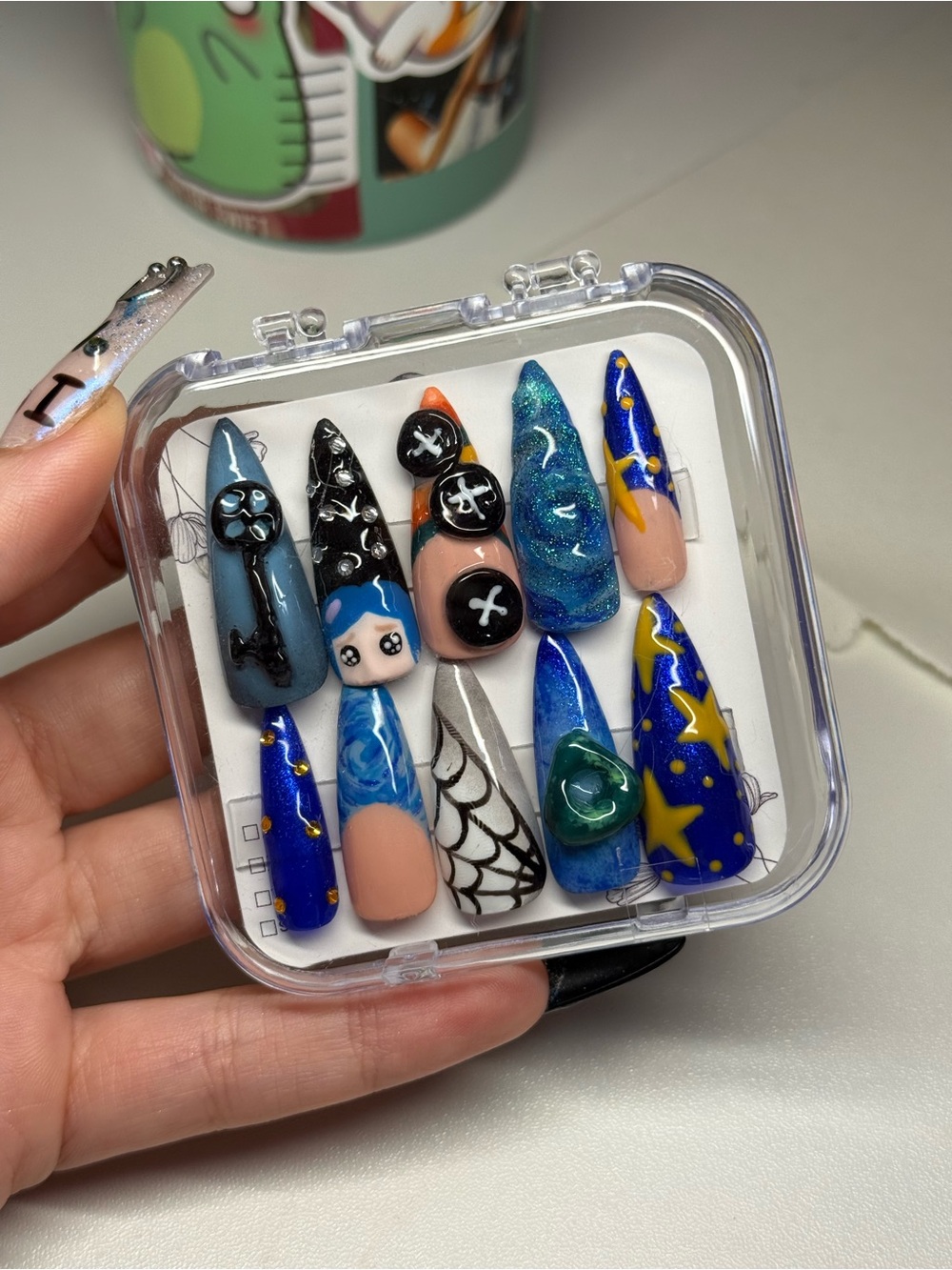 Coraline Stiletto Press-Ons
